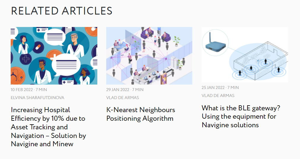 Related articles section example
